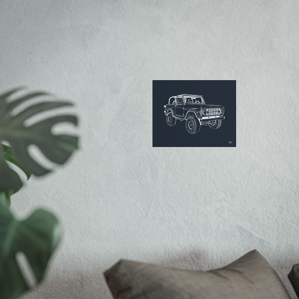 Thumbnail: Vintage Bronco Print