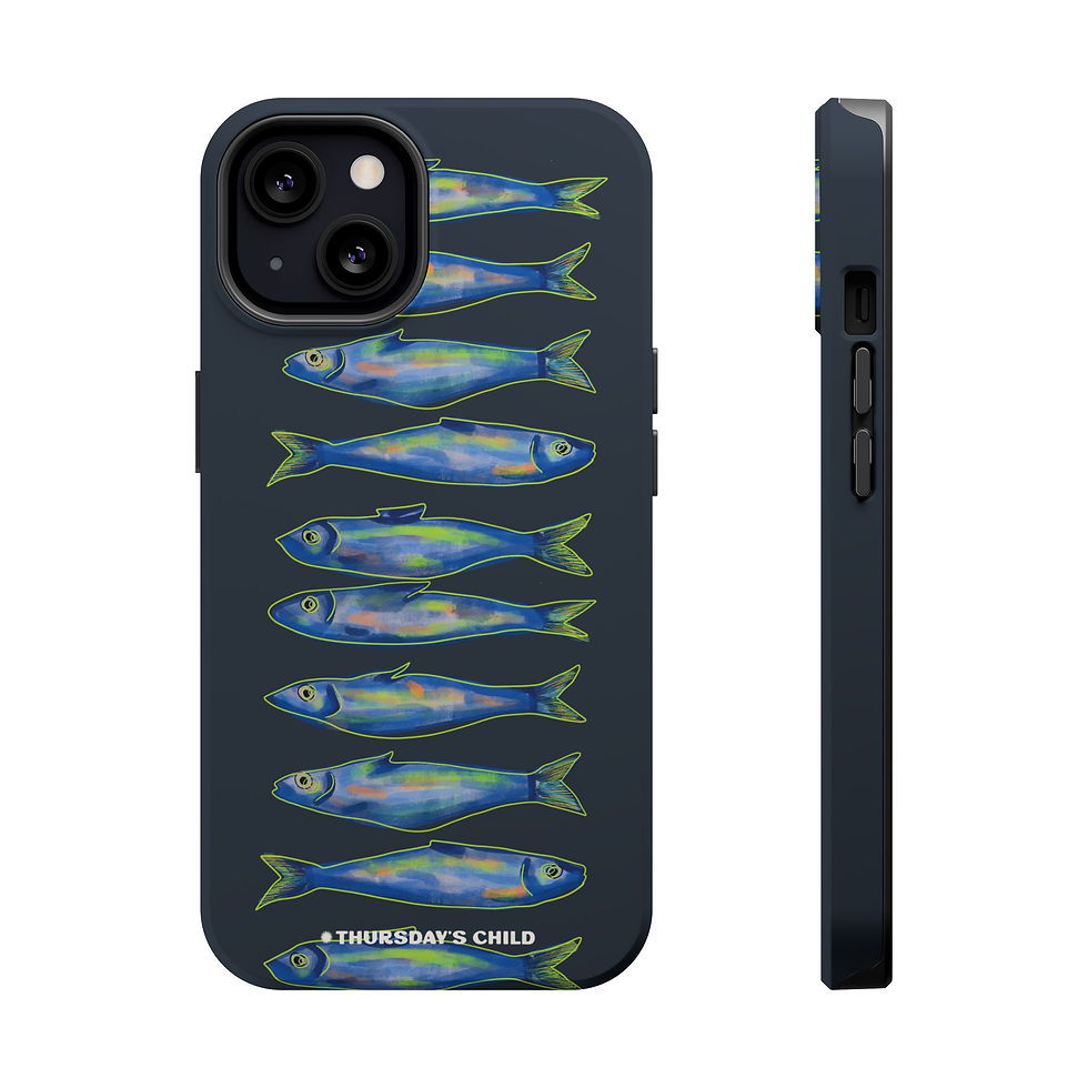 Thumbnail: Pale Blue Minnows MagSafe Phone Case
