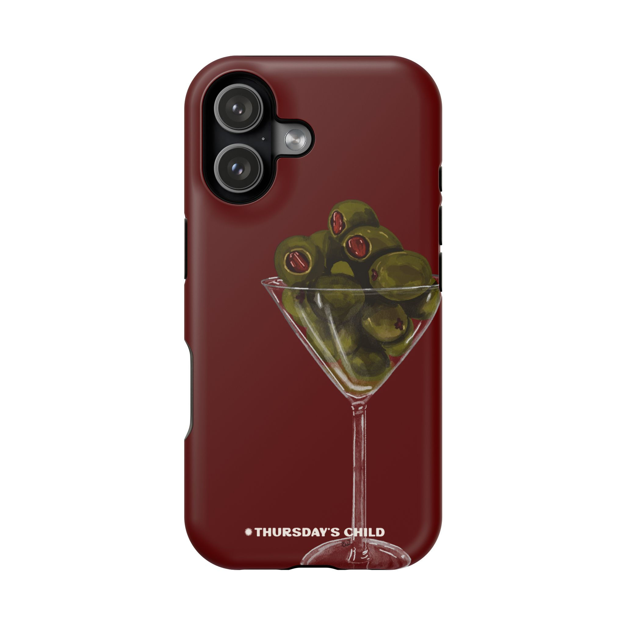 MagSafe Dark Red Martini Phone Case