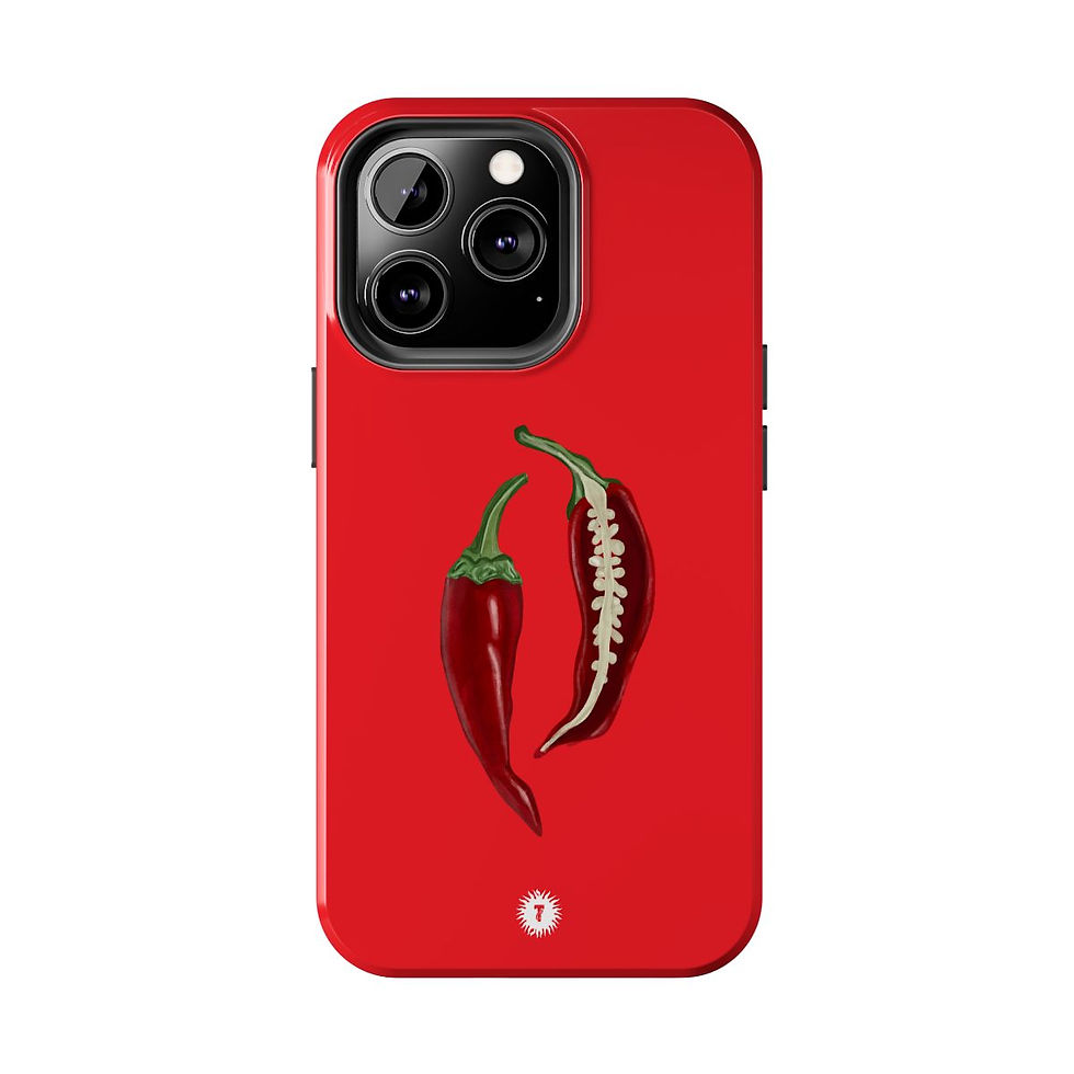 Thumbnail: Bright Red Chili Peppers Painting Phone Case