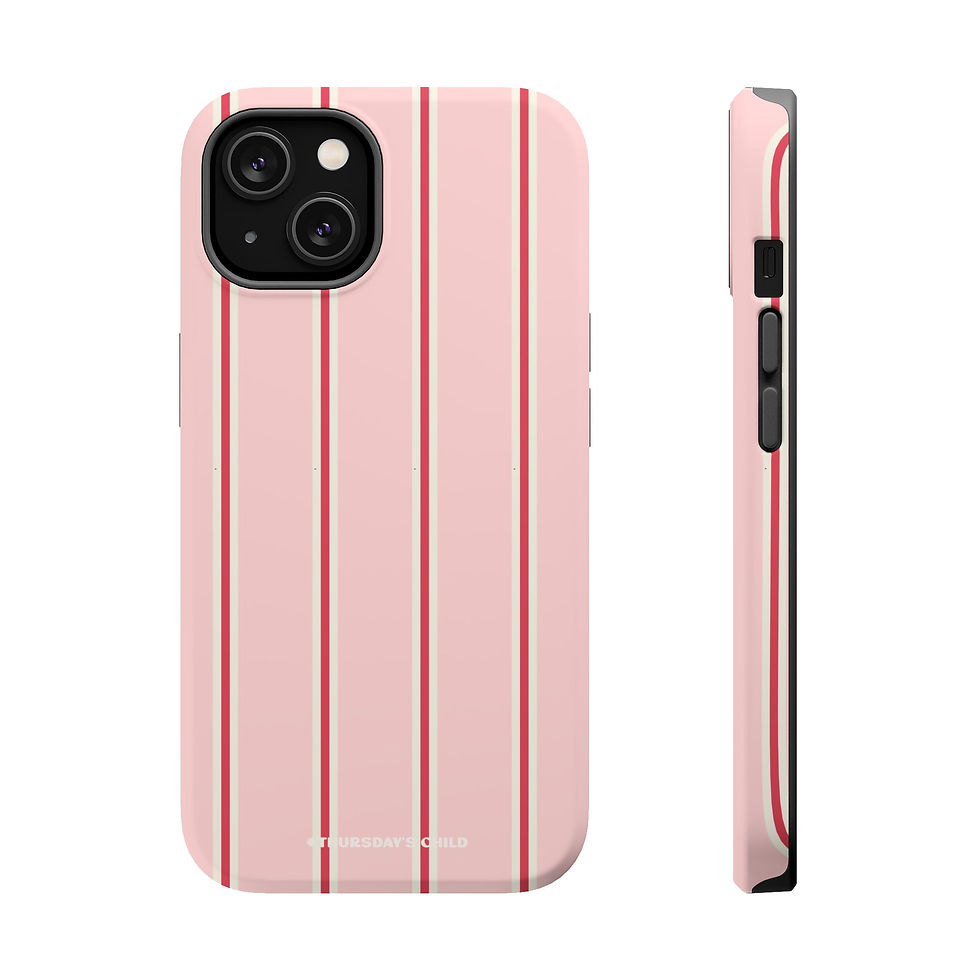Thumbnail: Pink, Red and White Stripes MagSafe Case