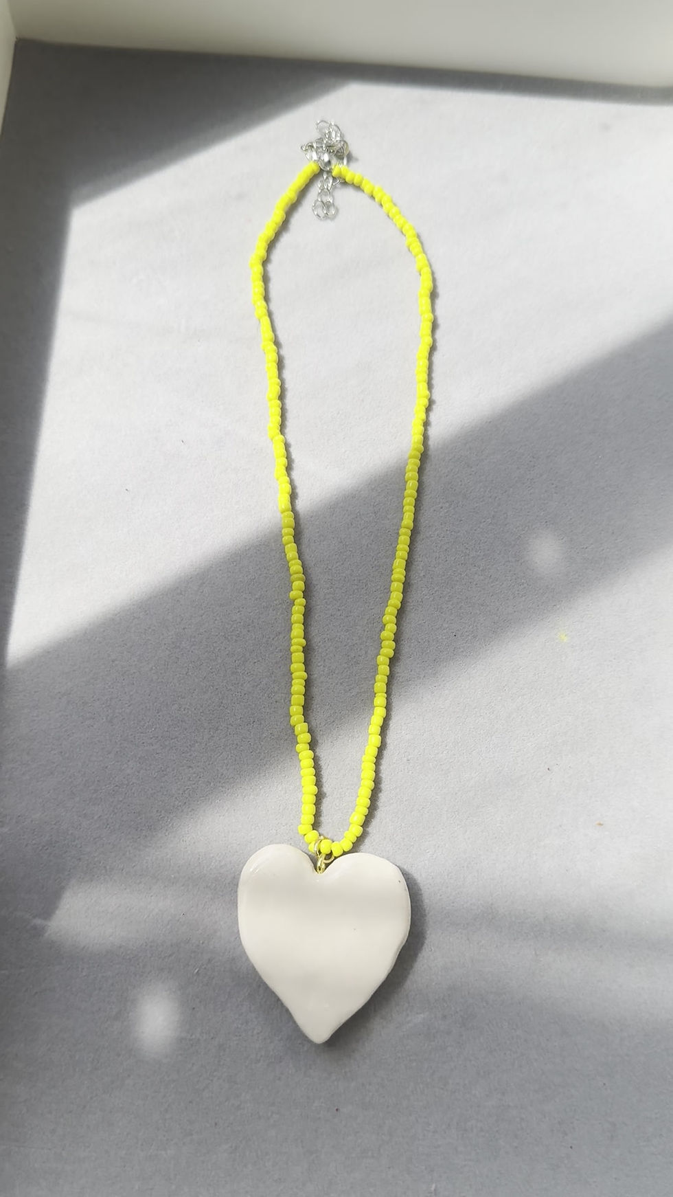 Thumbnail: White Heart Necklace