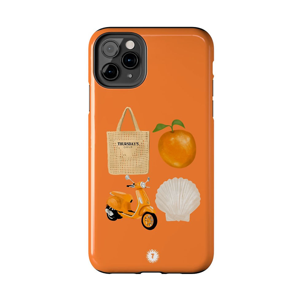Thumbnail: Tangerine Euro Summer Fab 4 Painting Phone Case