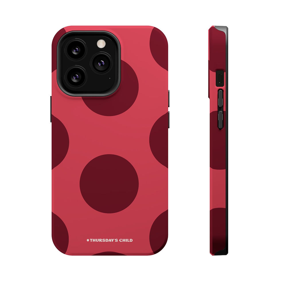 Thumbnail: Light Cranberry Big Dots MagSafe Case