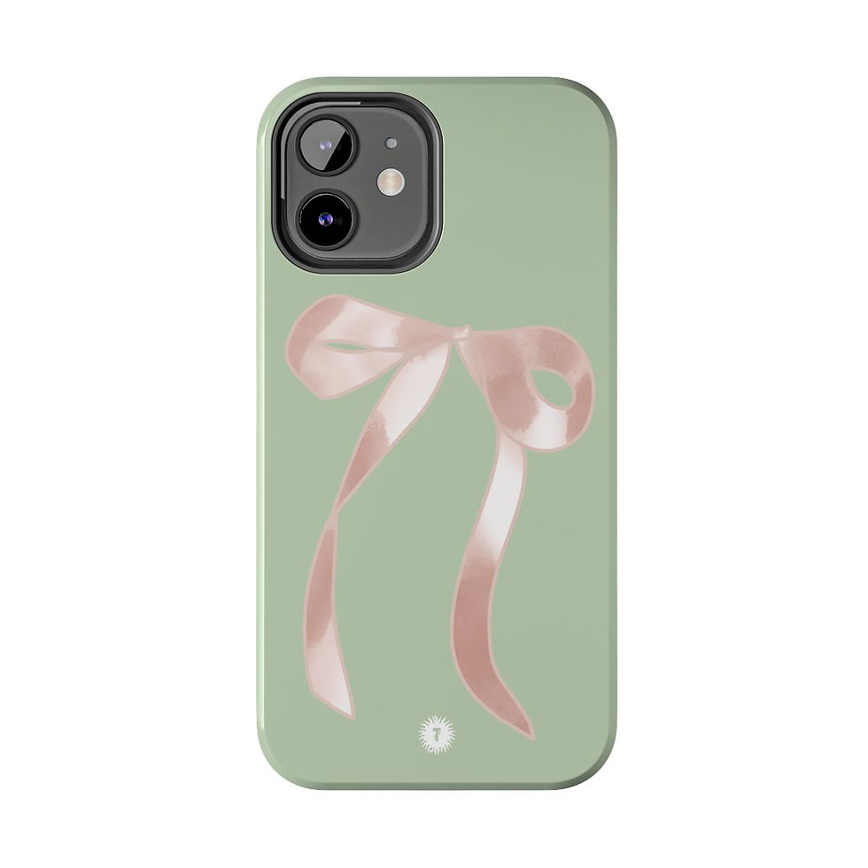 Thumbnail: Sage Cutie Bow Phone Case