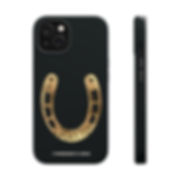 Black Lucky You Horseshoe Painting Case - Matte, MagSafe