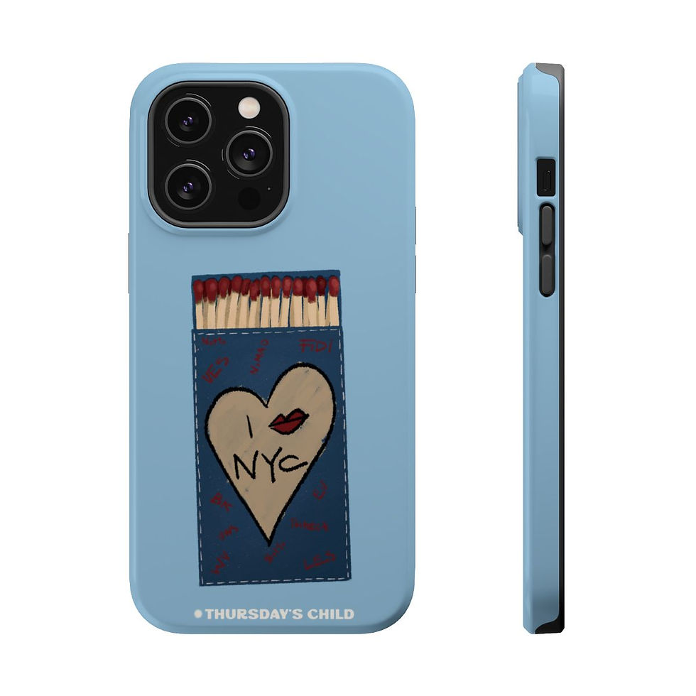 Thumbnail: Light Blue NYC Matches  Magsafe Phone Case