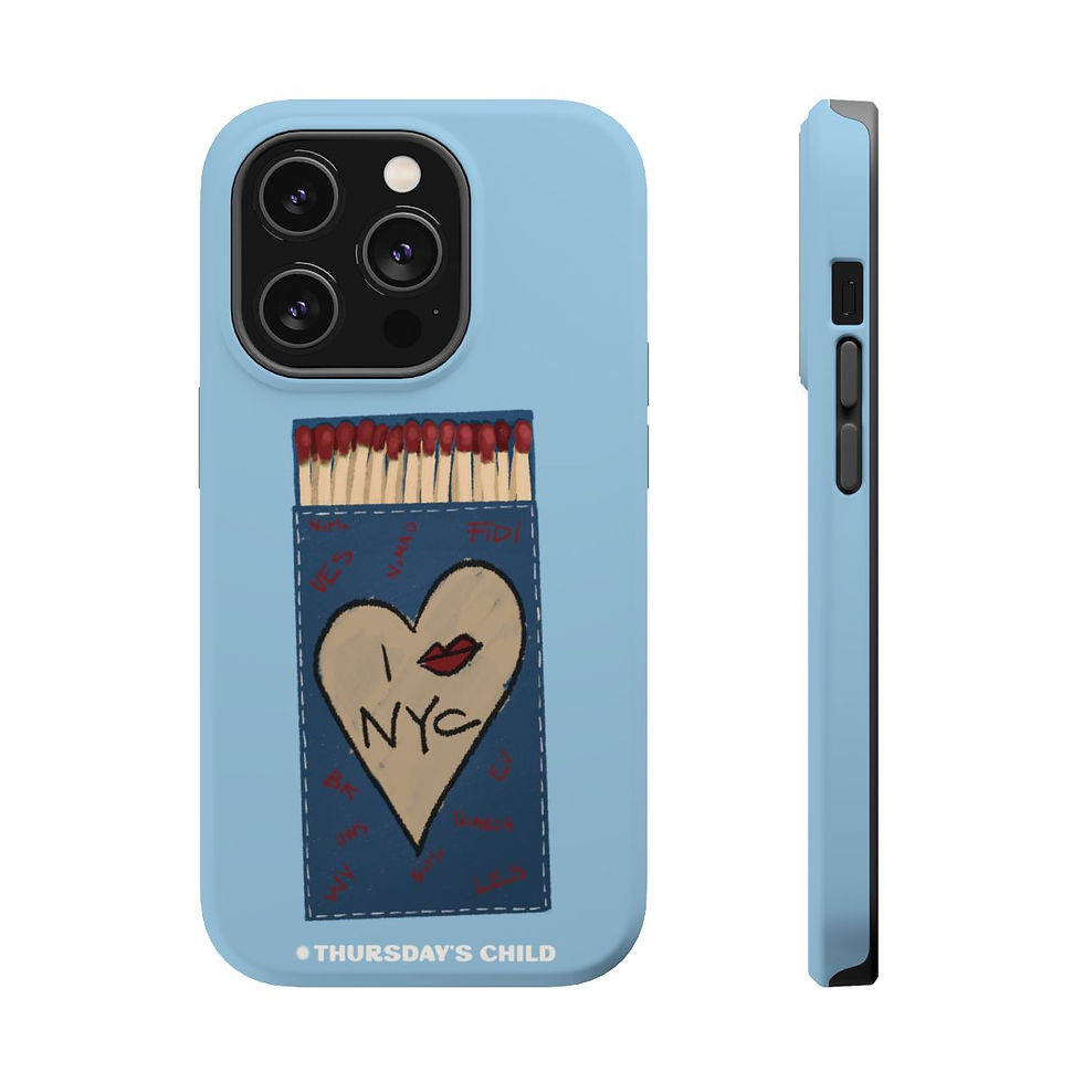 Thumbnail: Light Blue NYC Matches  Magsafe Phone Case
