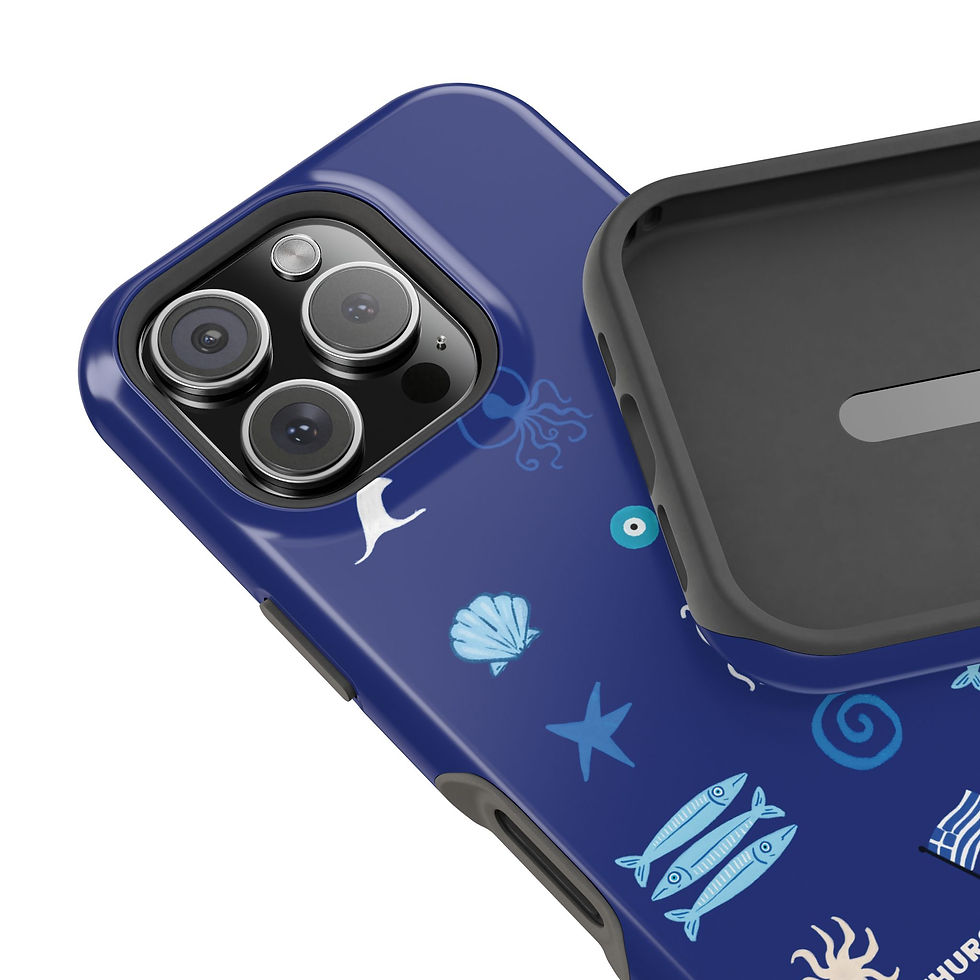 Thumbnail: Dark Blue Greek Charms MagSafe Case