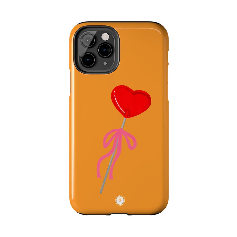 Thumbnail: Tangerine Lollipop Coquette Painting Phone Case