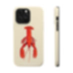 Thumbnail:  Cream Lobster Painting Case - Matte or Glossy, MagSafe