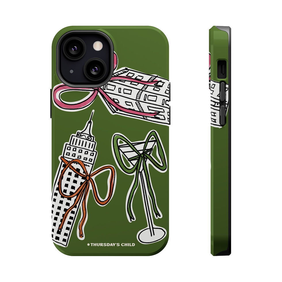 Thumbnail: Olive Holiday Buildings Magsafe Case 