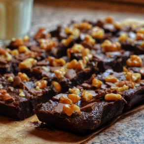 Super Fudgy Brownies with Walnuts (Comes in Gluten Free too!)