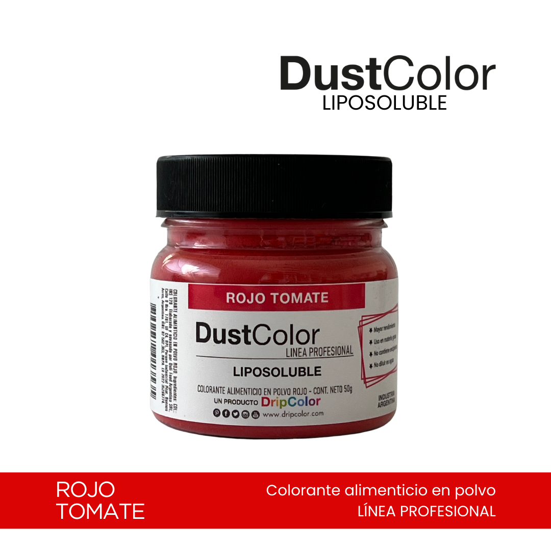 DustColor Liposoluble - Rojo Tomate - Línea Profesional