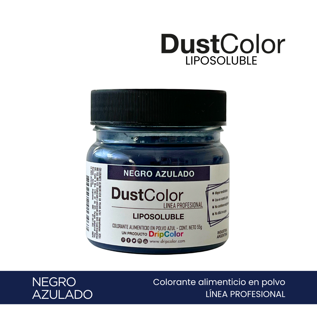 DustColor Liposoluble - Negro Azulado - Línea Profesional