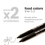 Miniatura: Food Colors Liners NEGRO x2