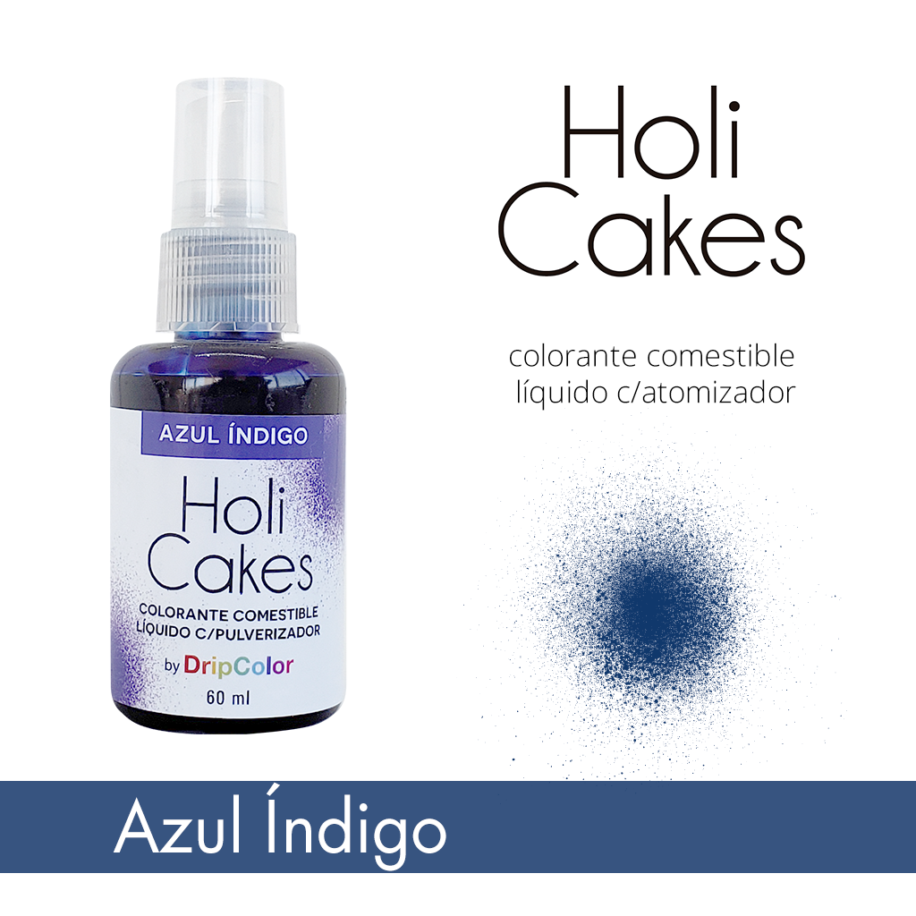 Holi Cakes c/atomizador - Azul Índigo