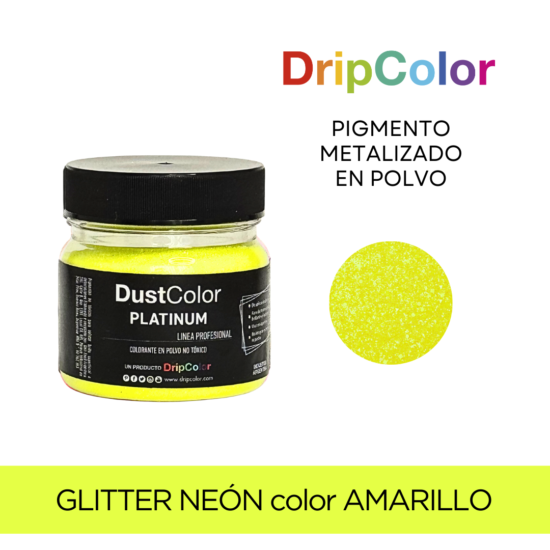 Glitter Neón Amarillo Línea Profesional