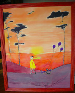 balade au coucher du soleil