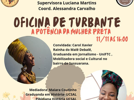 OFICINA DE TURBANTE: A Potência da Mulher Preta 