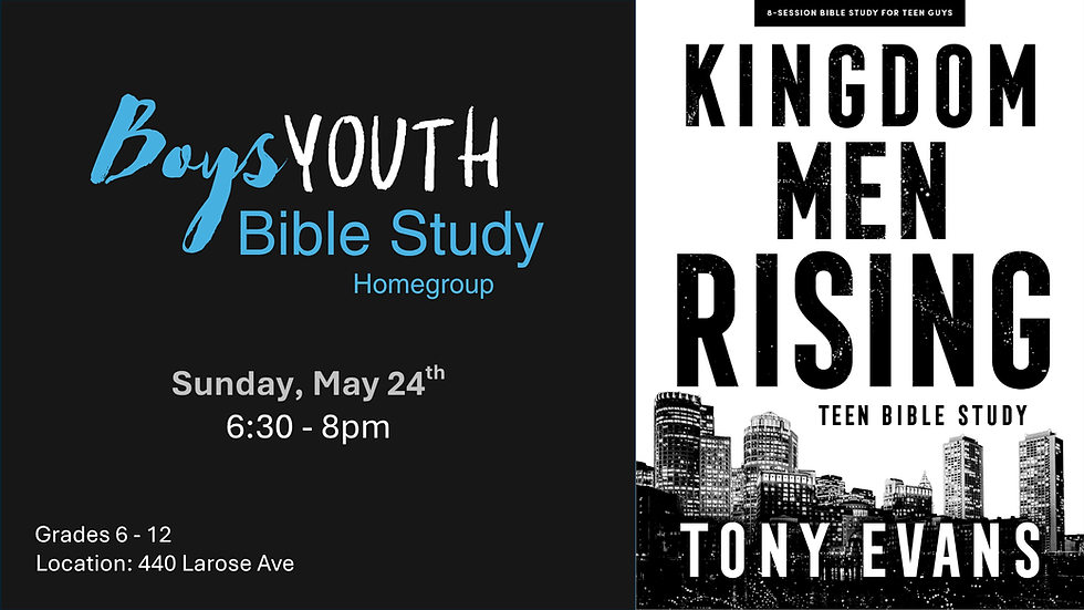 Boys Youth Bible Study