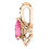 Thumbnail: 14kt Rose Gold Pink Tourmaline and Diamond Pendant