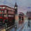 Thumbnail: Original painting by Alan Harris  London's Transport 2, Westminster  Acrylic on canvas 90x30cm