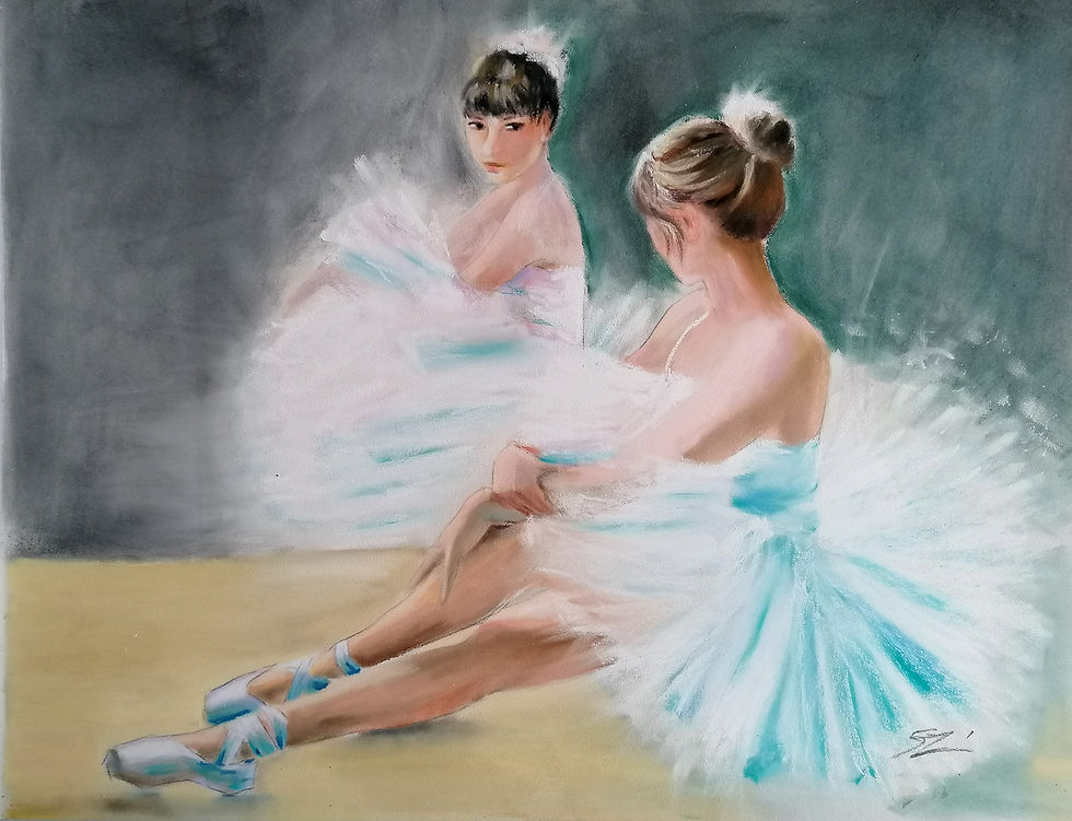 Thumbnail: Ballet Dancer figurative painting
