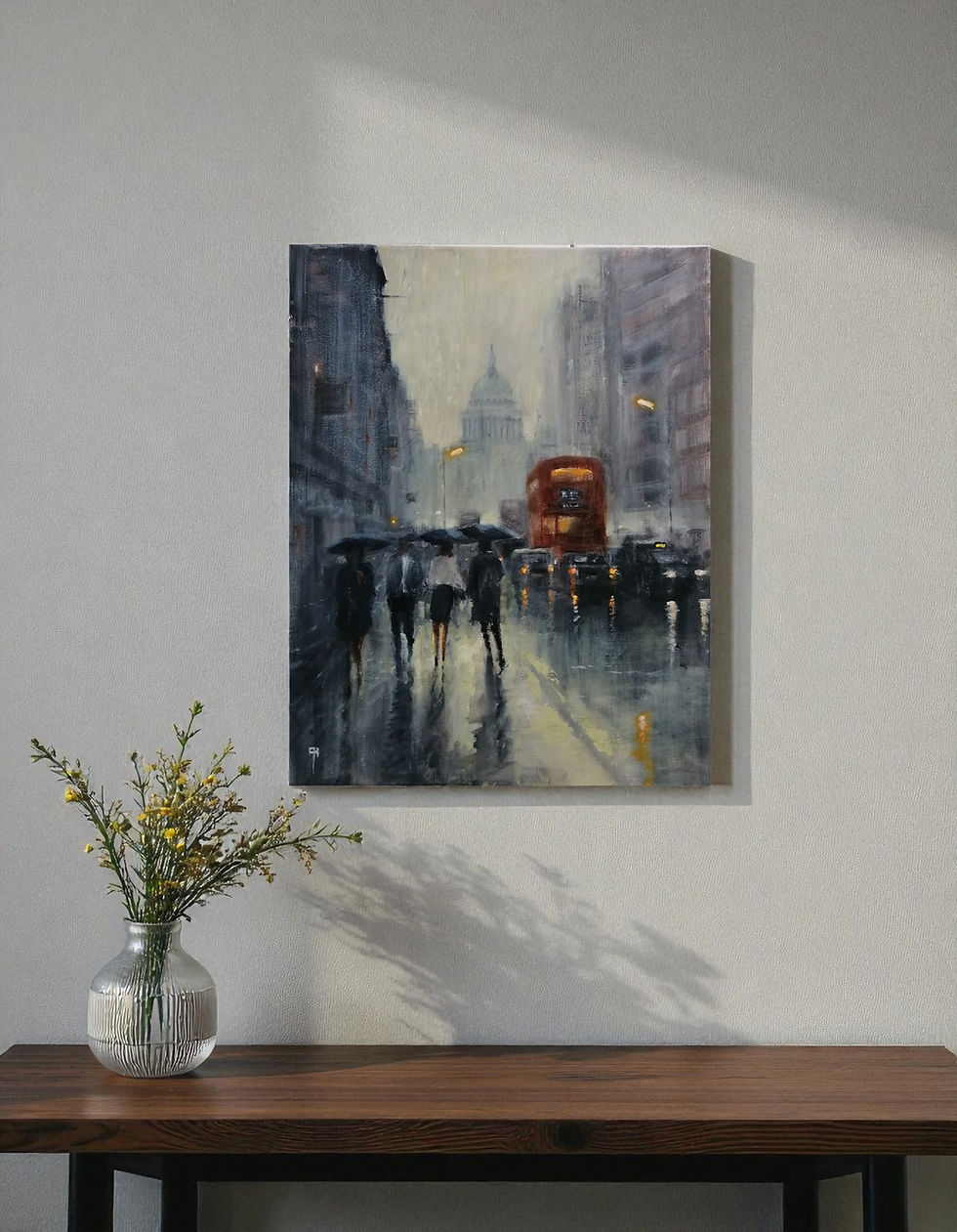 Thumbnail: Heading for St Paul's Cathedral, London an impressionist masterpiece by Alan Harris