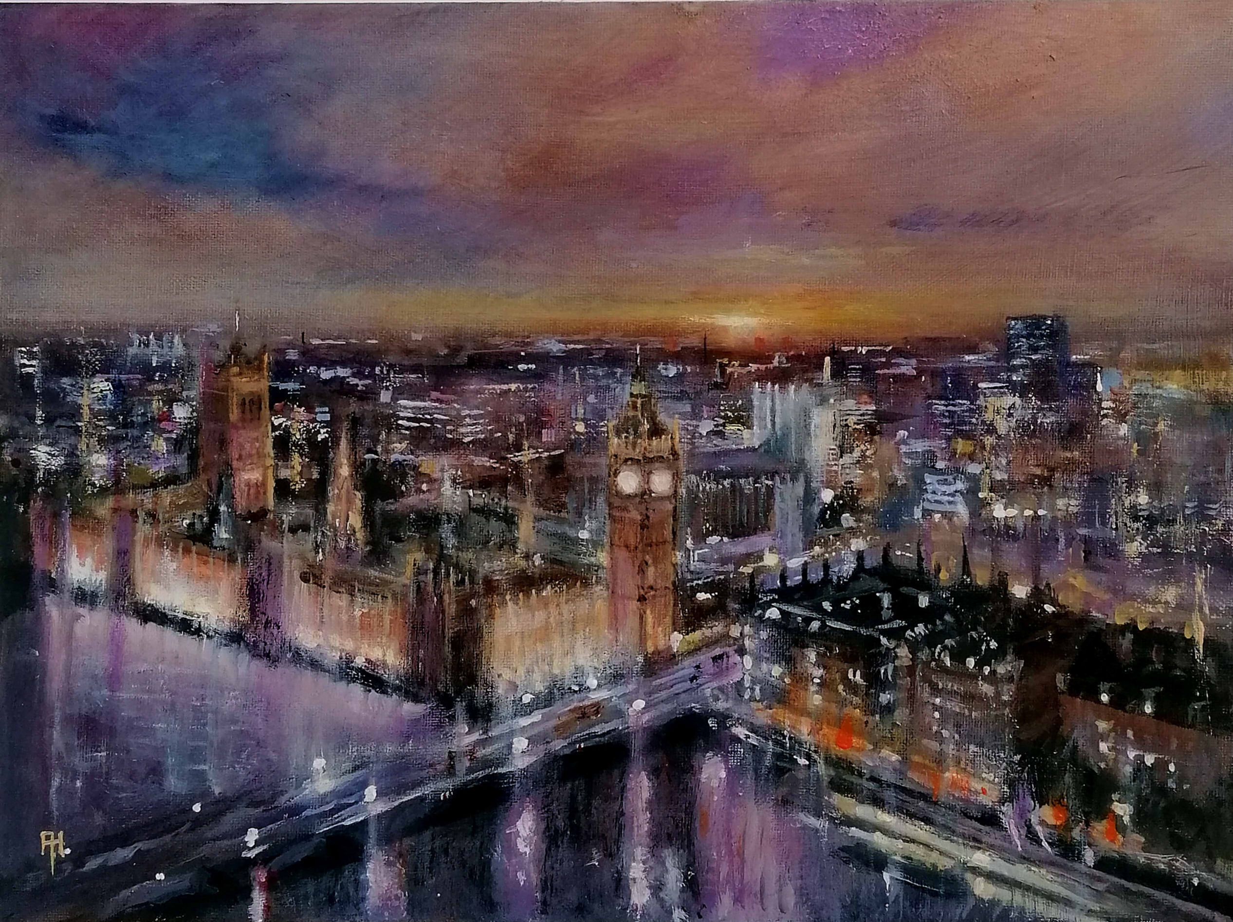 Through the Rain..Westminster Nocturne.