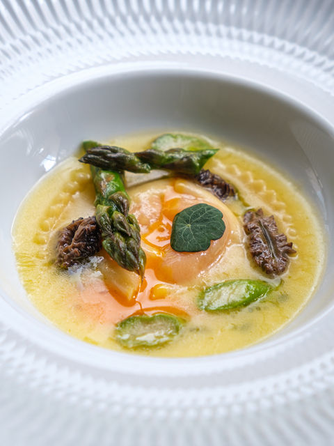 witness the magic of an egg yolk inside a raviolo! Incredible!