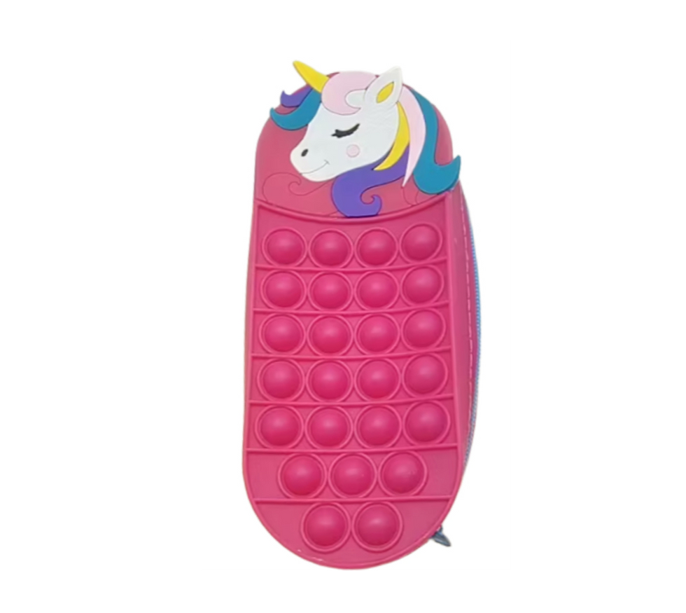 Thumbnail: Silicone Pop It Zipper Case. Approx. 22cm x 8cm