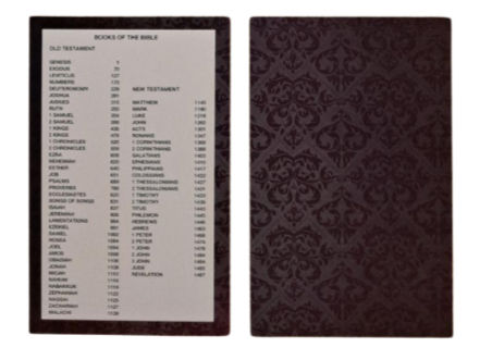 Thumbnail: Laminated Bible Index/Bookmark.  13 - 24.