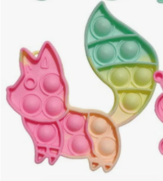 Thumbnail: Small Pink Rainbow Pop It Toy. Approx 10cm