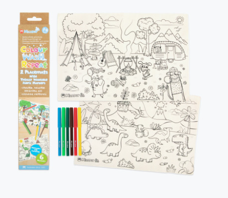 Thumbnail: Micador JR Colour, Wash & Repeat Placemats. Set of 2. Two  Designs Available.