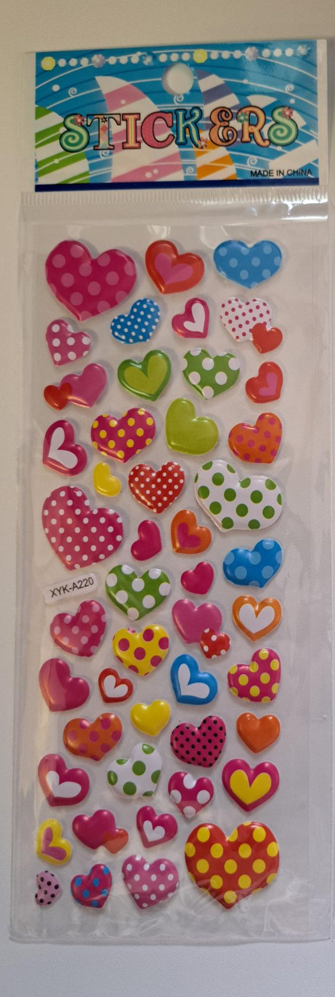 Thumbnail: Puffy Butterfly, Star, Or Heart Sticker Sheet. 153 - 160.