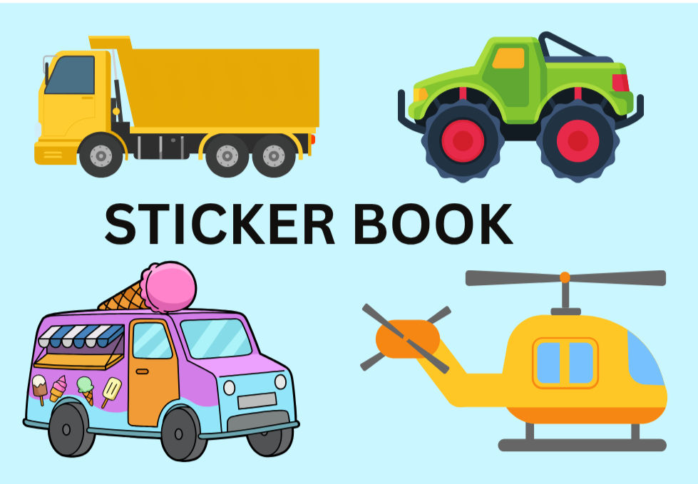 Thumbnail: Blank Sticker Book. 10 pages