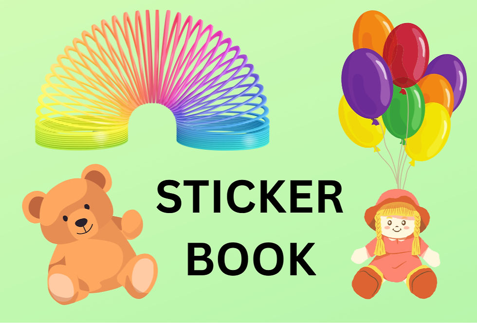 Thumbnail: Blank Sticker Book. 10 pages