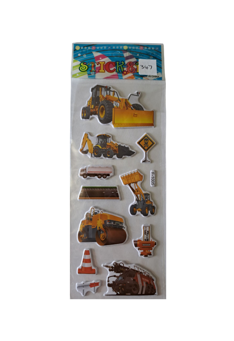 Thumbnail: Truck Puffy Sticker Sheet.  345 - 351