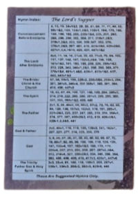 Thumbnail: Hymn Index Stickers. Supper Hymns Only. 10 Designs