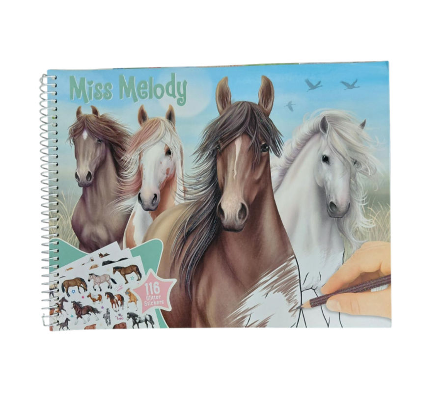 Miss Melody Colouring Book.