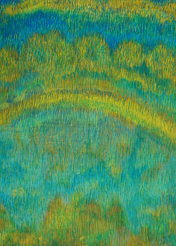 虹光 Rainbow Hues, 33x24cm(4F), Acrylic, 2024, Luo Chia Hui, 羅嘉惠