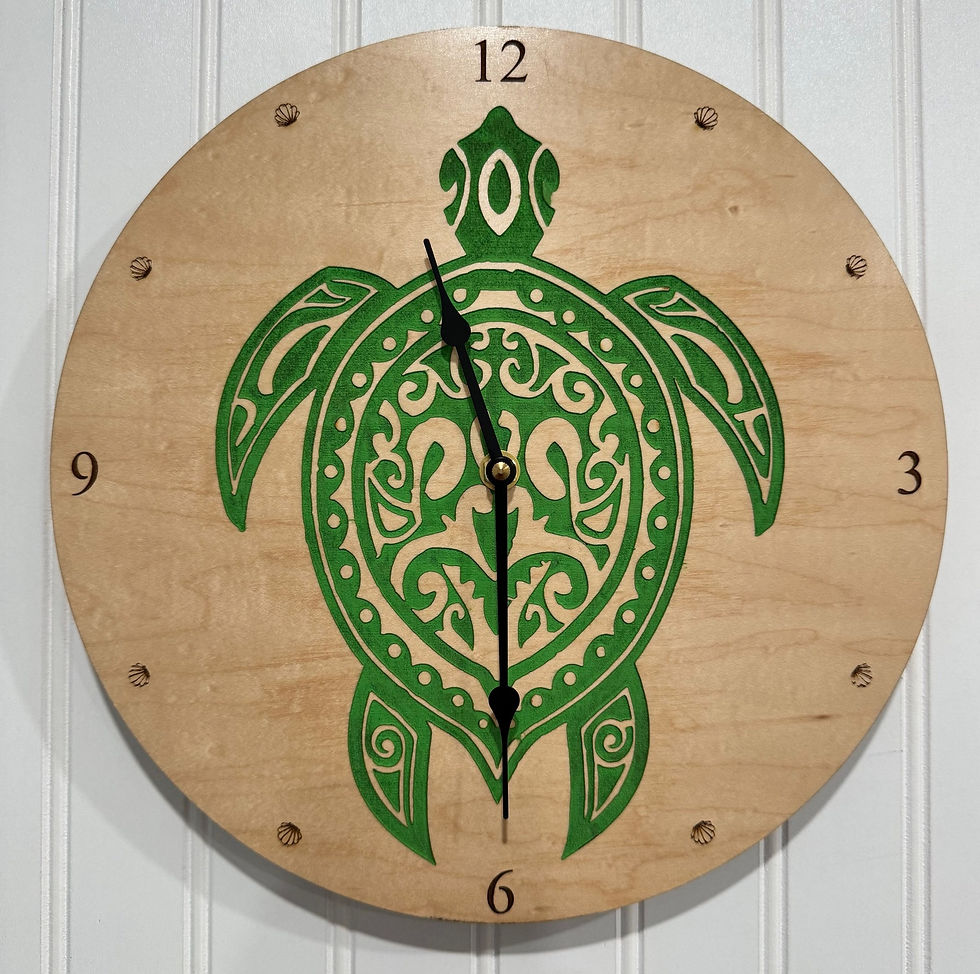 Sea turtle clock 10”