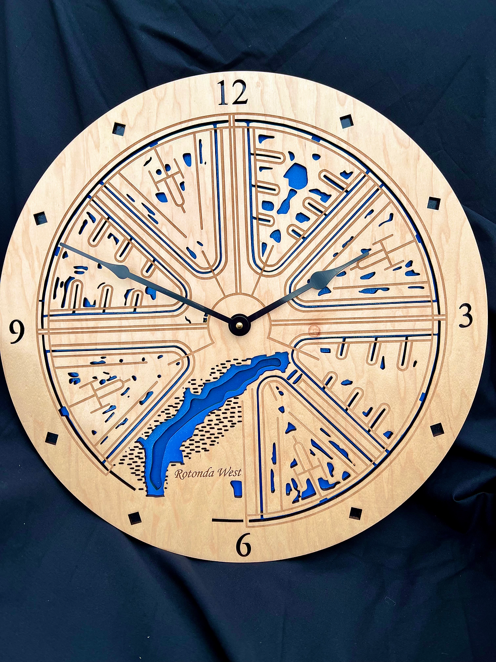 18" Rotonda West Clock Map