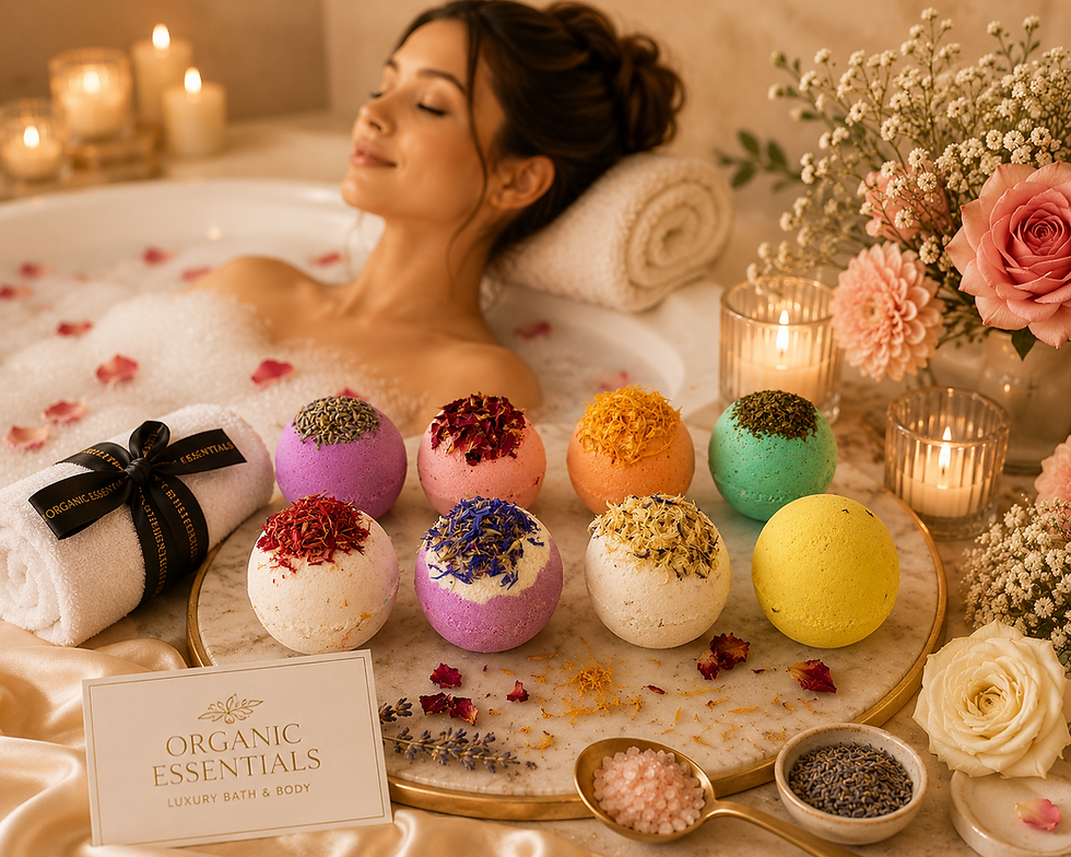 Thumbnail: Handmade Bath Bomb Gift Set (6 × 130g)