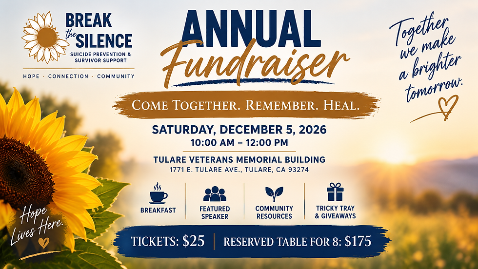 Annual Break the Silence Fundraiser