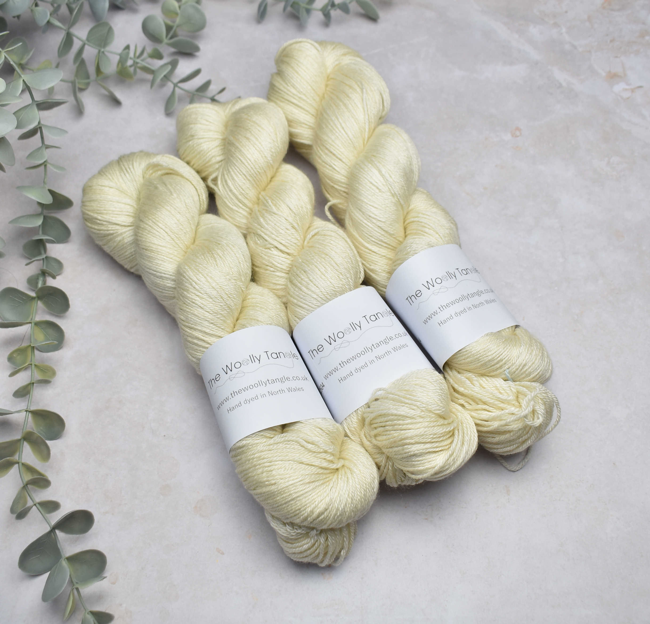 Aged lace - merino silk 4ply hand dyed yarn