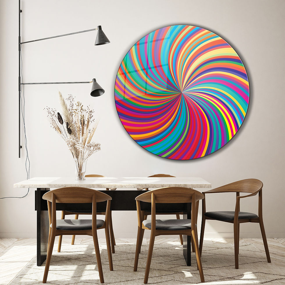 Thumbnail: Pastel Colors Starbust Wall Art