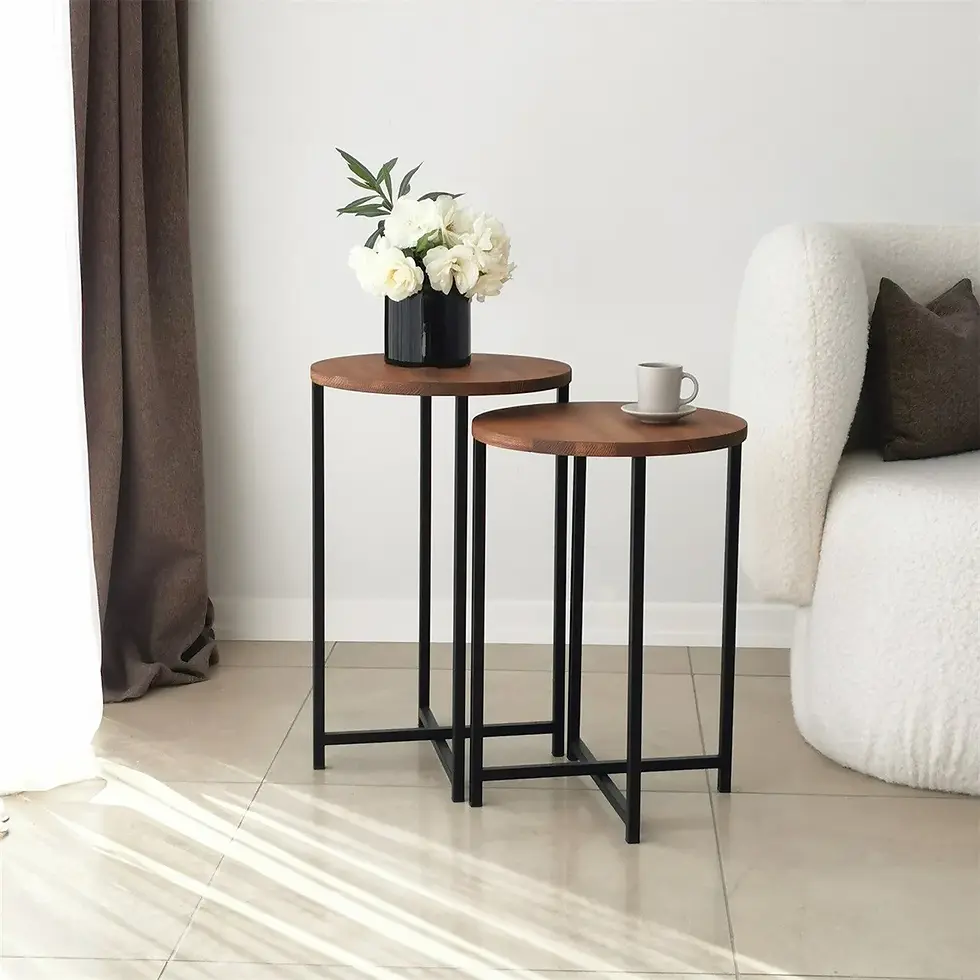Thumbnail: Neta 2-Piece Coffee Table Set / Chestnut