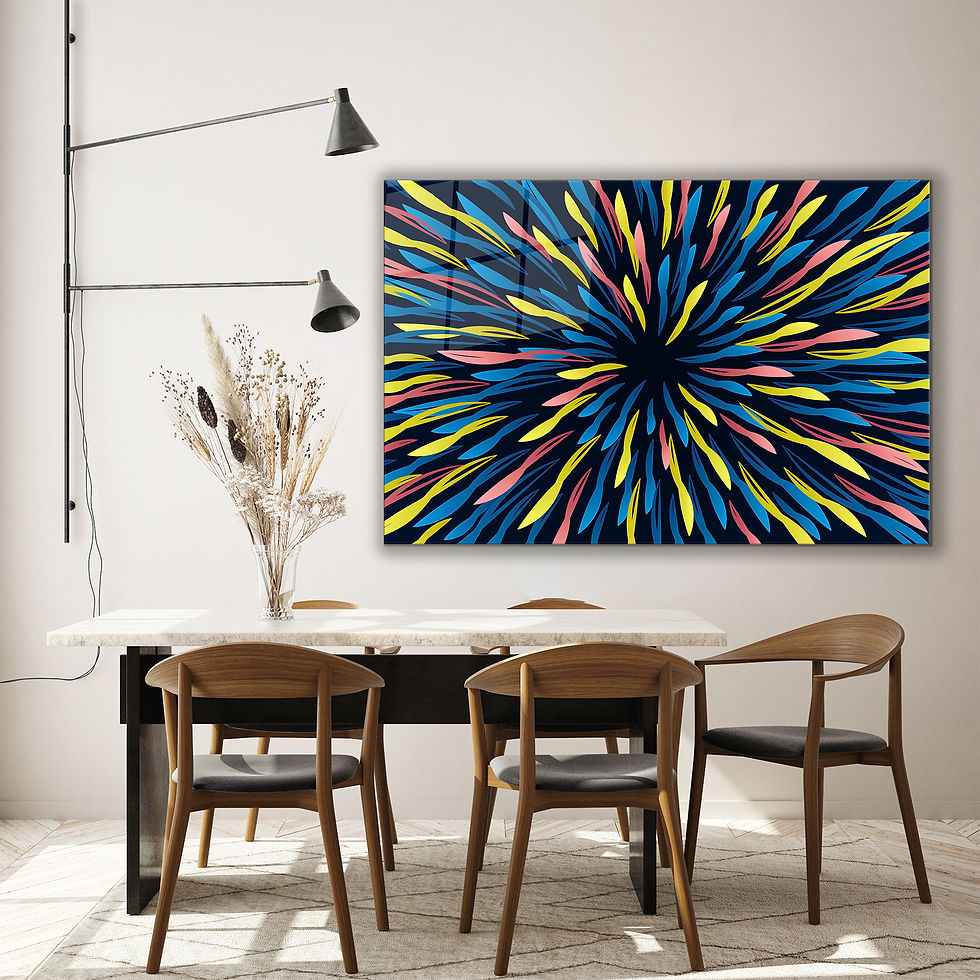 Thumbnail: Pop Art Comic Fast Speed Lines Abstract Wall Art